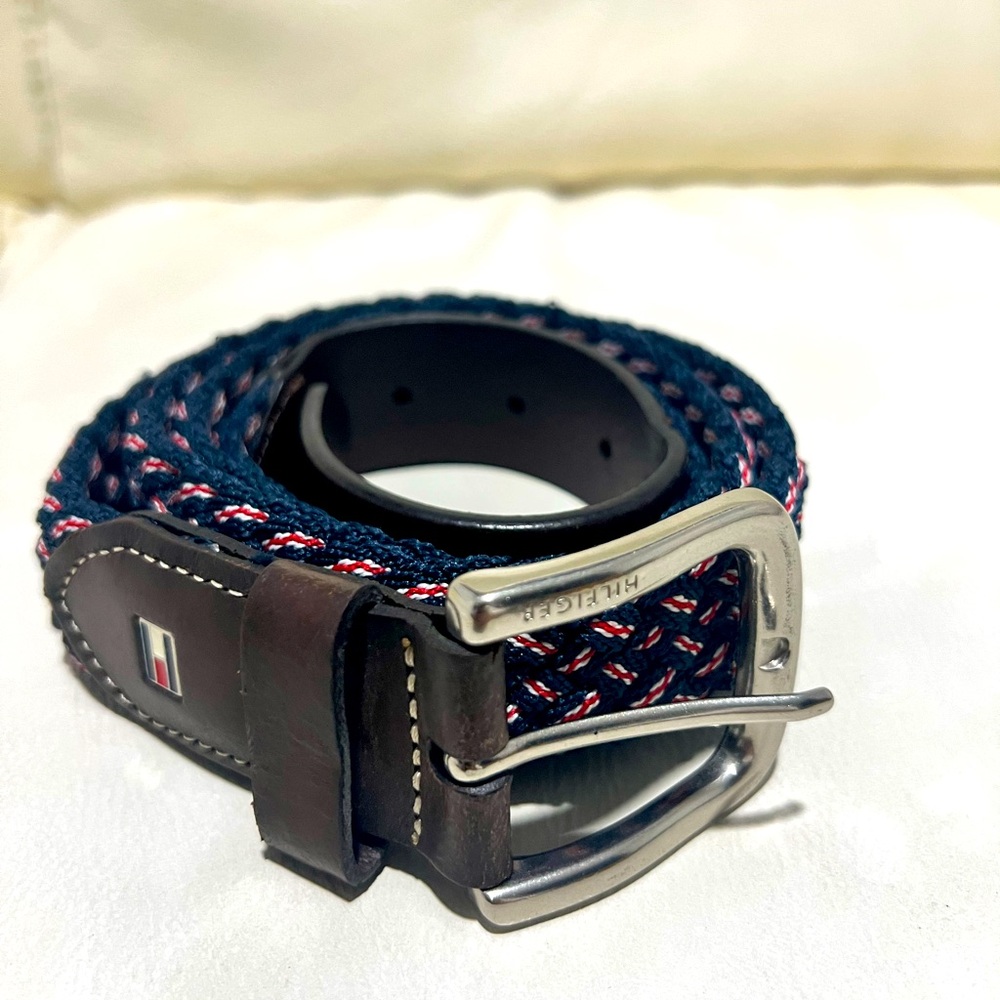 🔴 EUC Tommy Hilfiger braided belt